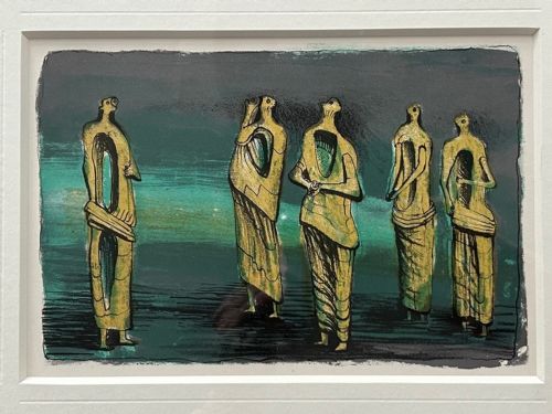 fig 1. Henry Moore, original lithograph entitled 'Standing Figure's 1950'