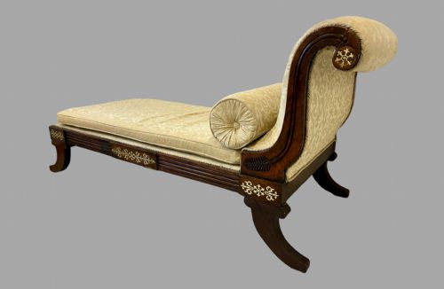 A Lovely Georgian Regency Daybed/chaise Longue