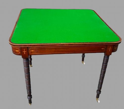 A Late Georgian Mahogany Card Table