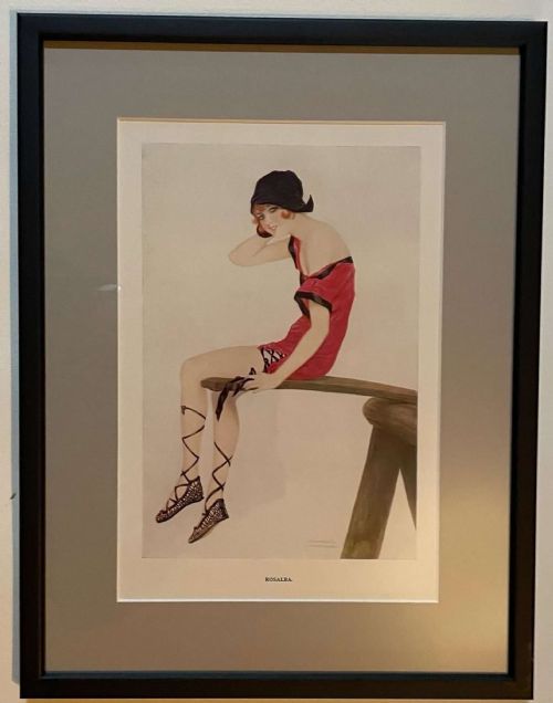 fig 2. A Fabulous Set of Eight Framed Prints by Raphael Kirchner 1918