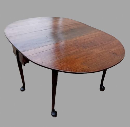A 19thc Georgian Oak Dropleaf Supper/dining Table