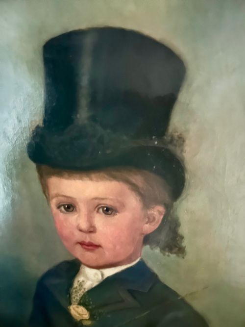 ETHEL MORTLOCK OIL ON CANVAS 'TOWN' MARIE ADELAIDE BRASSEY 'MARCHIONESS OF WILLINGDON - ADDITIONAL PHOTO 7