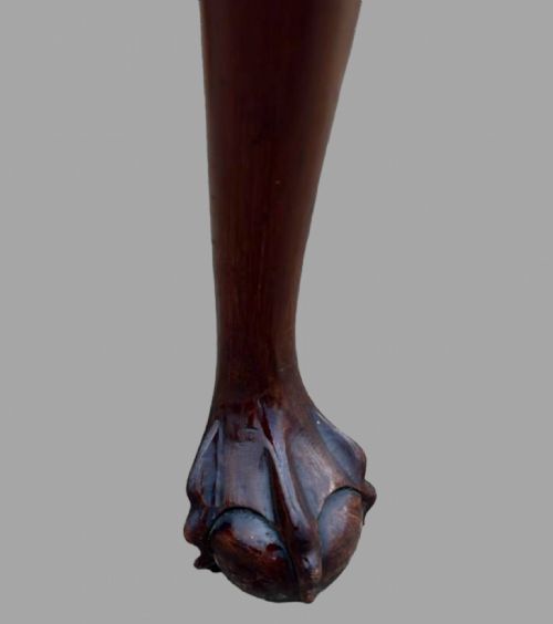 LATE 19THC MAHOGANY STOOL - ADDITIONAL PHOTO 2