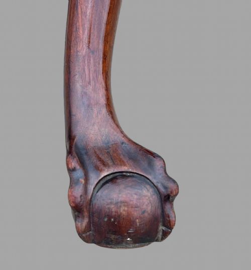 LATE 19THC MAHOGANY STOOL - ADDITIONAL PHOTO 3