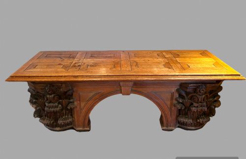 A Continental 19th Century Oak Hall/side Table