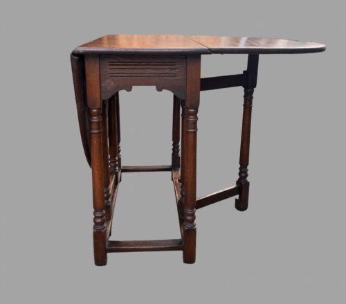 EARLY 19THC GEORGIAN OAK DROP LEAF DINING TABLE - ADDITIONAL PHOTO 3