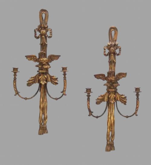 A Pair of Georgian Wall Candle Sconces