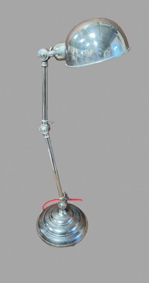An Early 20thc Nickel Anglepoise Desk Lamp