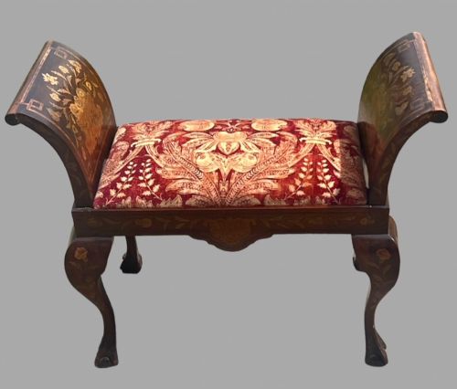 A Dutch Marquetry Window Seat