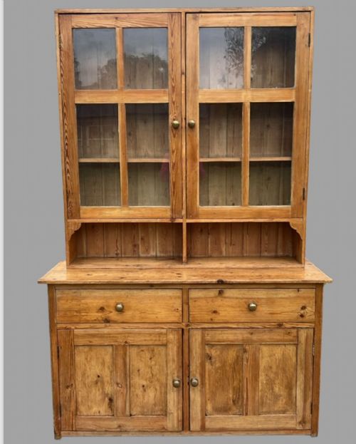 An Early 20thc Pine Dresser with Glazed Top