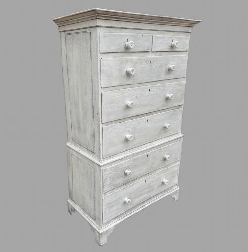 A LOVELY PAINTED CHEST ON CHEST C1800 - ADDITIONAL PHOTO 1