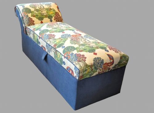 Edwardian Chaise Longue Ottoman