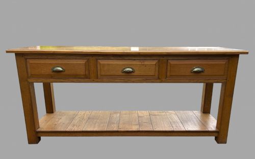 A Early 20thc Oak Dresser/console Table