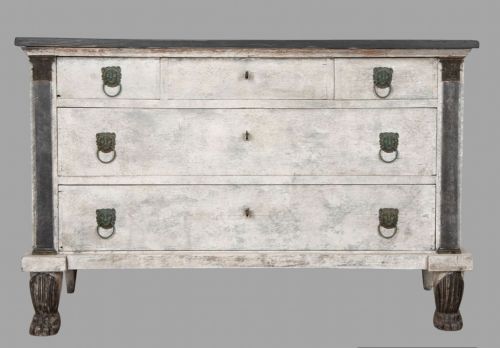 An Interesting Painted 19thc Chest of Drawers
