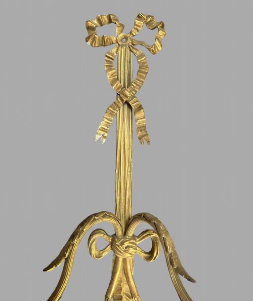 A PAIR OF LARGISH FRENCH TWO LIGHT GILDED WALL LIGHTS - ADDITIONAL PHOTO 4