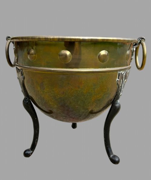 Brass Arts & Crafts Jardinière by Henry Loveridge