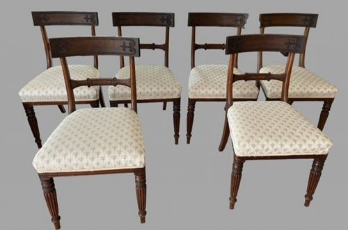 A Set of Six Early Victorian Dining Chairs