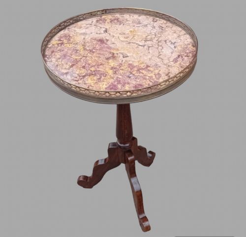 A C1900 Mahogany Marble Topped Occasional Table
