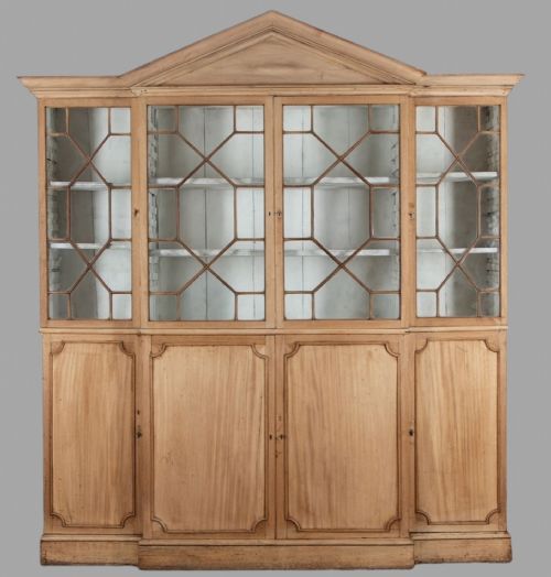 A Bleached Mahogany 19th Century Bookcase