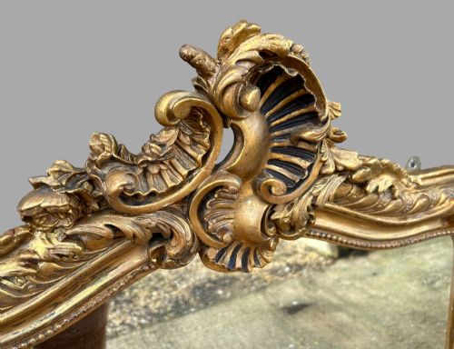 A C1820 GOOD SIZED GILT FRAMED MIRROR - ADDITIONAL PHOTO 2