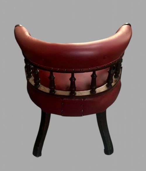 A VICTORIAN OAK FRAMED ELBOW CHAIR - ADDITIONAL PHOTO 2