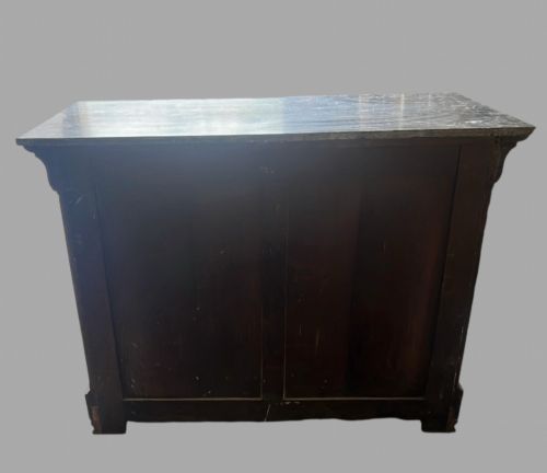 A 19THC FRENCH LOUIS PHILLIPE ERA BURR WALNUT COMMODE - ADDITIONAL PHOTO 3