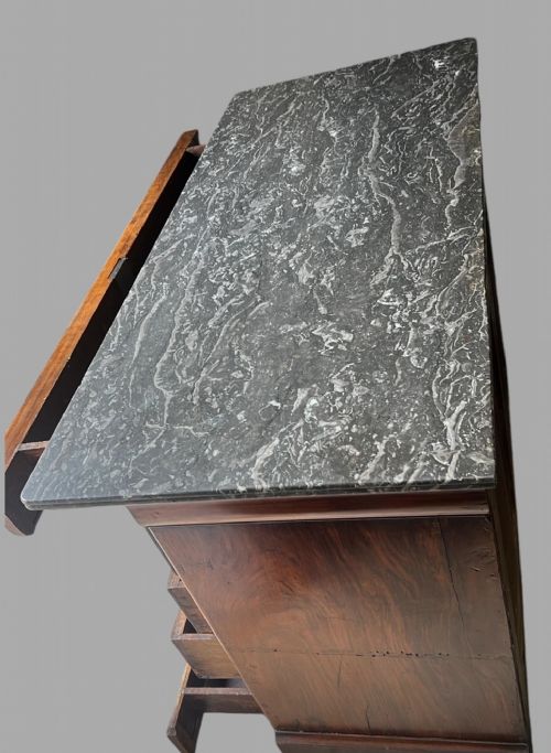 A 19THC FRENCH LOUIS PHILLIPE ERA BURR WALNUT COMMODE - ADDITIONAL PHOTO 4