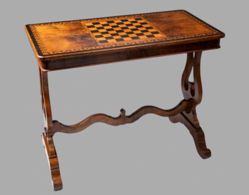A Victorian Chess and Games Table