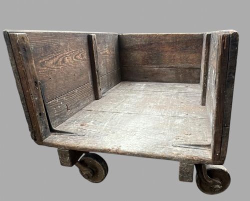 A Wooden Original Sligsby Industrial Trolley/cart