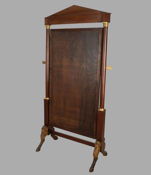 A FABULOUS FRENCH EMPIRE CHEVAL MIRROR - ADDITIONAL PHOTO 1