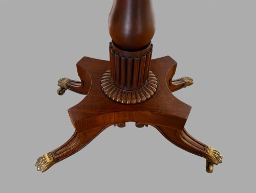 AN ATTRACTIVE VICTORIAN MAHOGANY TEAPOY - ADDITIONAL PHOTO 2