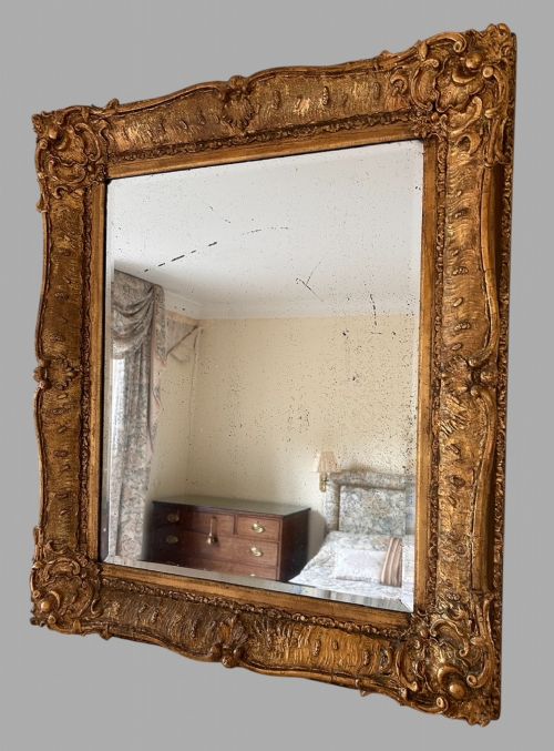 A 19TH CENTURY ATTRACTIVE GILDED MIRROR - ADDITIONAL PHOTO 1