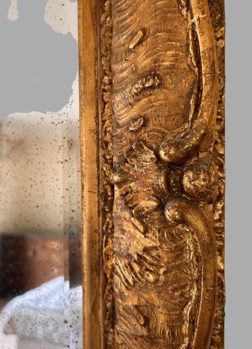 A 19TH CENTURY ATTRACTIVE GILDED MIRROR - ADDITIONAL PHOTO 4