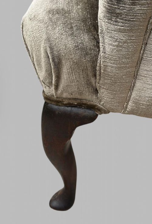 A FABULOUS LATE GEORGIAN WINGBACK CHAIR - ADDITIONAL PHOTO 5