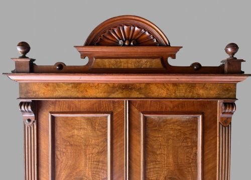 A GRUNDERZEIT WALNUT VENEERED WARDROBE - ADDITIONAL PHOTO 5