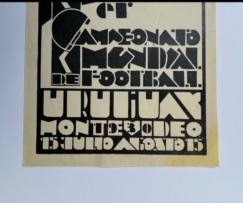 fig 2. A 1930 Inaugural World Cup Poster