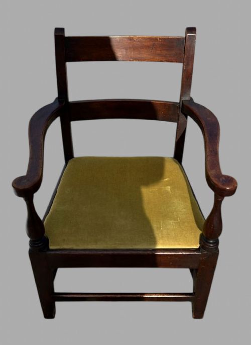 A HANDSOME PAIR OF EARLY 19THCENTURY ENGLISH COUNTRY ARMCHAIRS - ADDITIONAL PHOTO 3