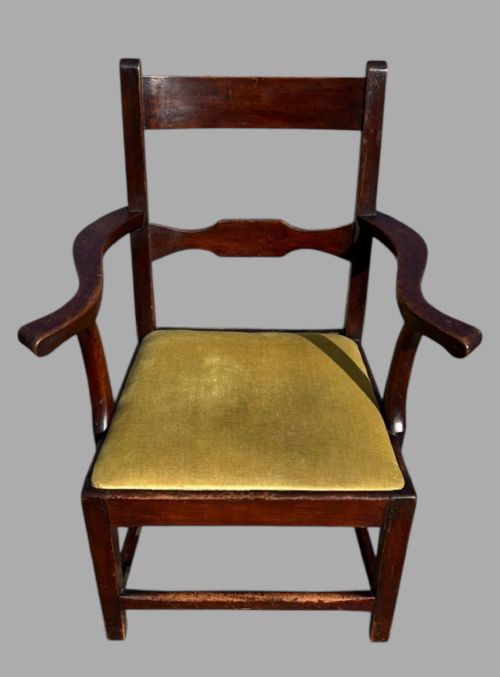 A HANDSOME PAIR OF EARLY 19THCENTURY ENGLISH COUNTRY ARMCHAIRS - ADDITIONAL PHOTO 4