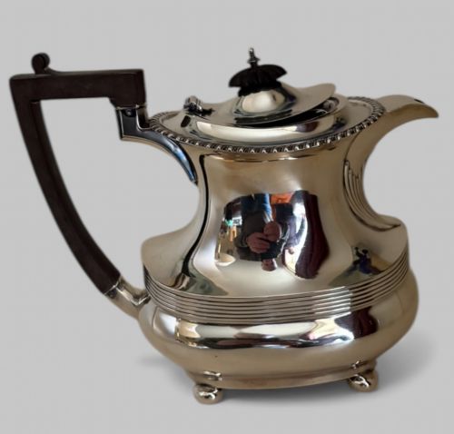 fig 1. A Silver Teapot or Hot Water Pot Dated 1919
