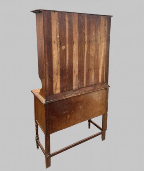 EDWARDIAN OAK DRESSER WITH PLATE RACK - ADDITIONAL PHOTO 3