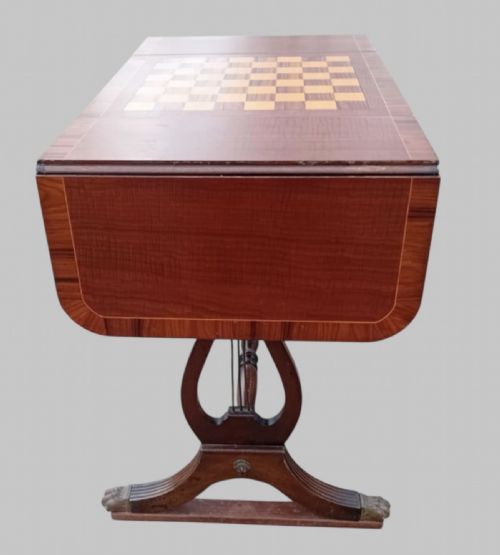 A C1930 MAHOGANY GAMESSOFA TABLE - ADDITIONAL PHOTO 4
