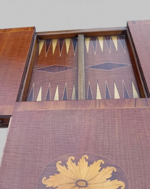 A C1930 MAHOGANY GAMESSOFA TABLE - ADDITIONAL PHOTO 5