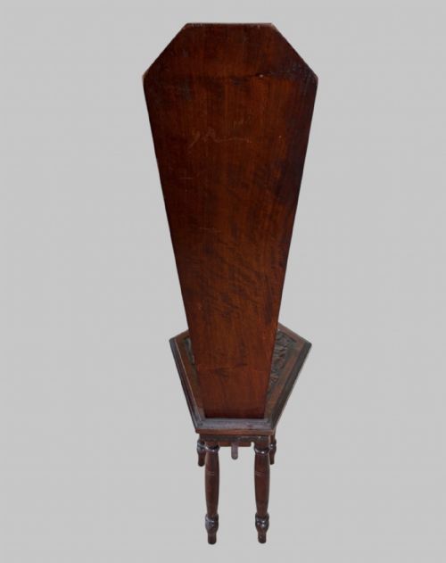 A LOVELY WELSH OAK SPINNING CHAIR - ADDITIONAL PHOTO 4