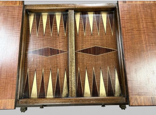 A C1930 MAHOGANY GAMESSOFA TABLE - ADDITIONAL PHOTO 12