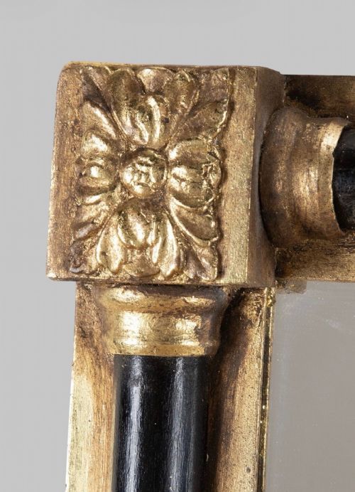 AN ATTRACTIVE 19THC OVER MANTEL MIRROR - ADDITIONAL PHOTO 1