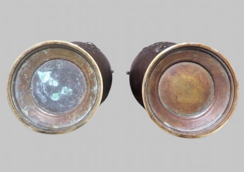 A PAIR OF JAPANESE MEIJI PERIOD BRONZE VASES - ADDITIONAL PHOTO 9