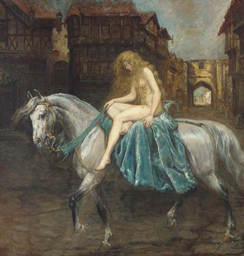 ETHEL MORTLOCK OIL ON CANVAS 'TOWN' MARIE ADELAIDE BRASSEY 'MARCHIONESS OF WILLINGDON - ADDITIONAL PHOTO 11