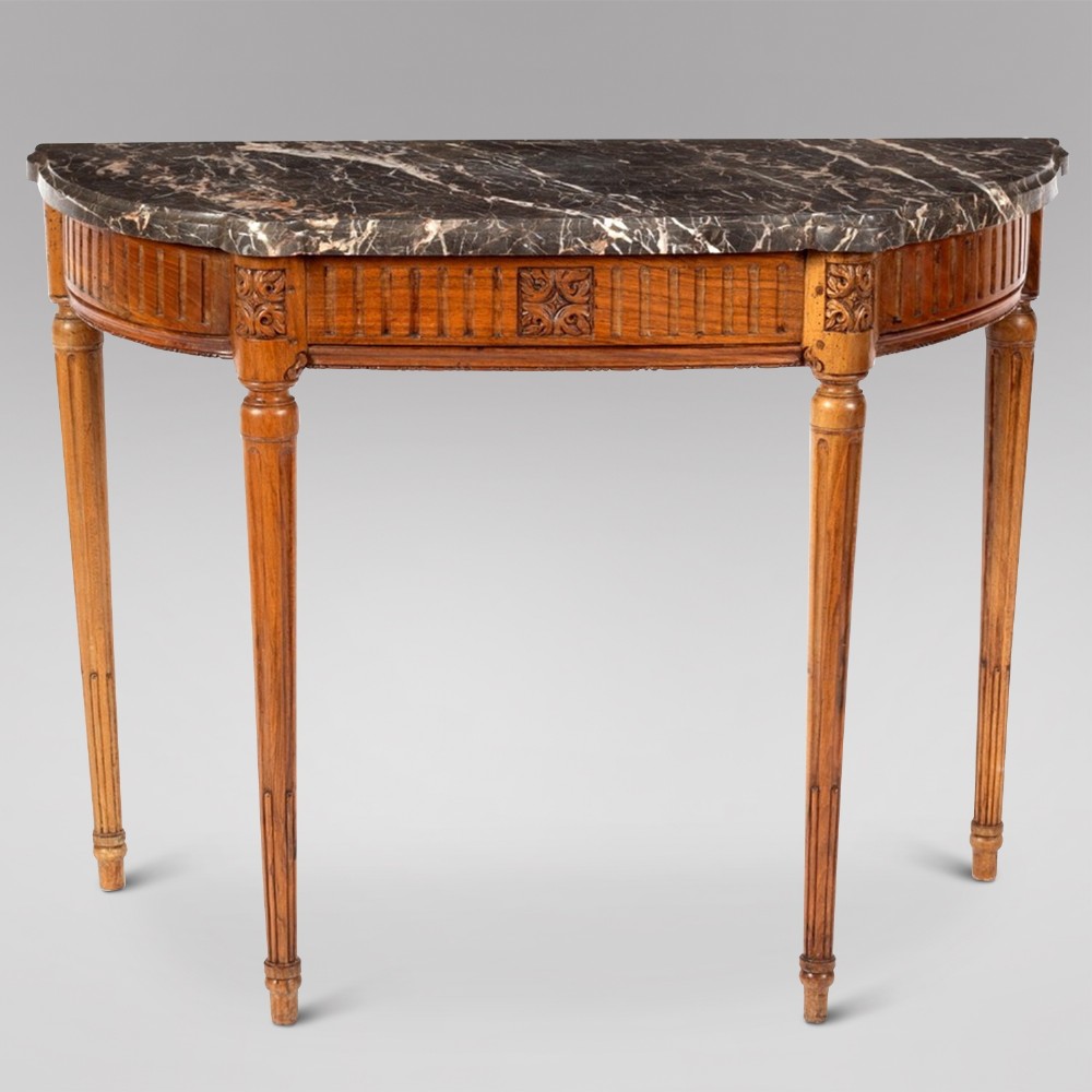 A Louis XV1 Provincial Walnut Console Table