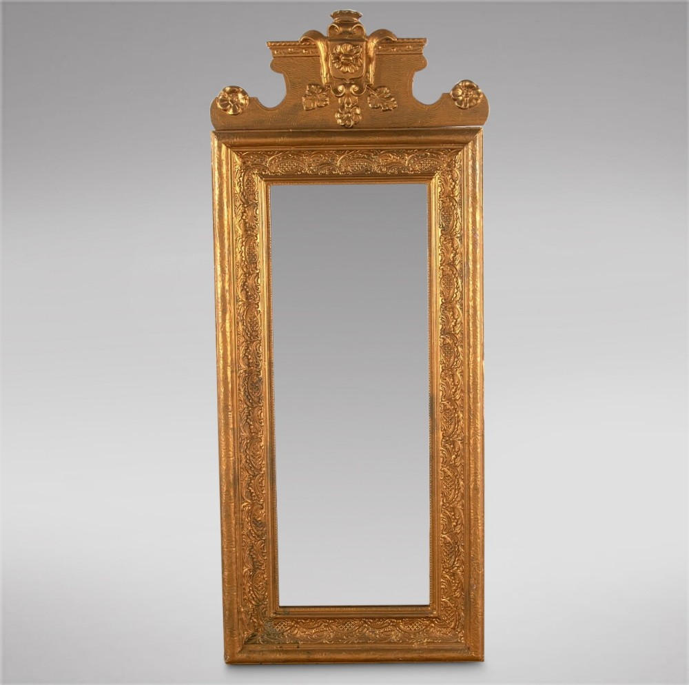 A Good Sized Swedish 19thc Empire Style Mirror
