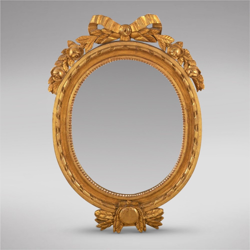 A Swedish 19thc Giltwood Mirror
